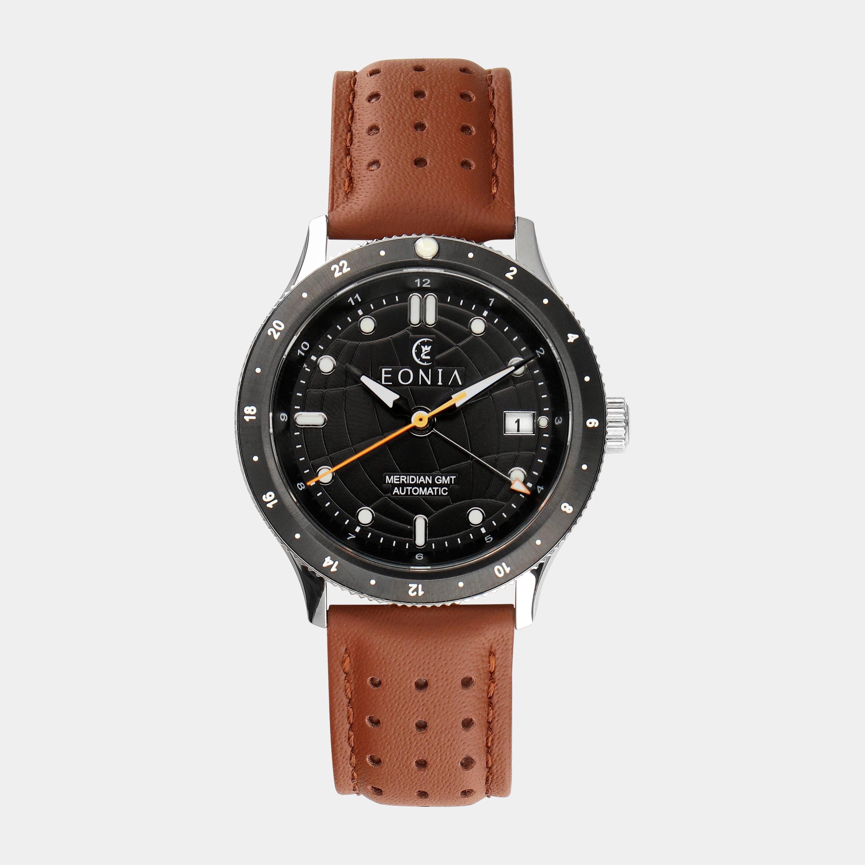 Meridian GMT - Brown Leather